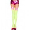 Opaque Thigh Highs with satin Bow