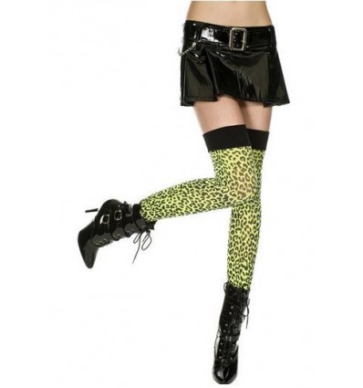 Neon Leopard Thigh Highs
