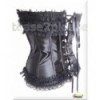 Black Ruffle Bustier