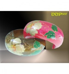 Gold Flower Bangle (7 colours)