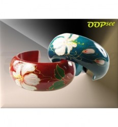 White Flower Bangle (8 colours)