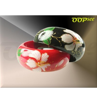 White Flower Bangle (8 colours)