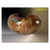 Gold Flower & Leaves Bangle (9 colours)