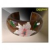 White Flower & Leaves Bangle (10 colours)