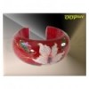 White Flower & Leaves Bangle (10 colours)