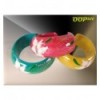 White Flower & Leaves Bangle (10 colours)