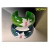 White Flower & Leaves Bangle (10 colours)