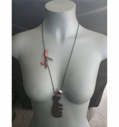 Chain with Wood comb