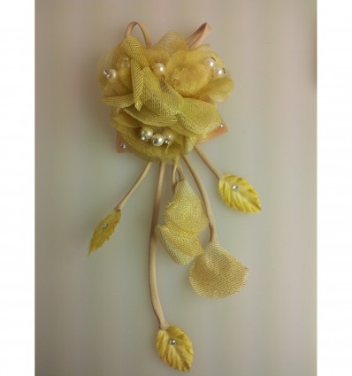 Moss Green Flower Clip