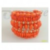 Seven in an Orange row Bracelet