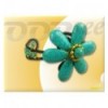 Open turquoise big Flower Bracelet