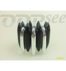 Black-Silver Rods Bracelet