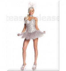 Silver Sequin Showgirl