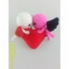 Heart with 2 Angels Key Chain
