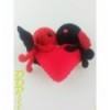 Heart with 2 Angels Key Chain