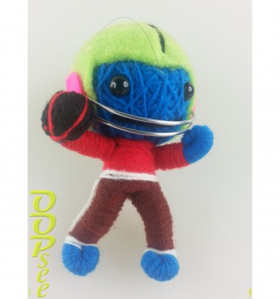 Rugby Player Key Chain