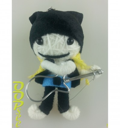 Guitar Player Key Chain