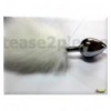 Large Silver Tail Bunny Butt Plug