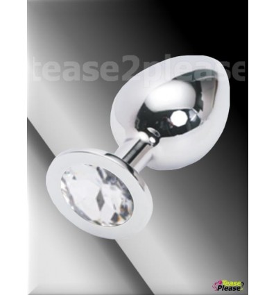 Silver Butt Plug - Medium
