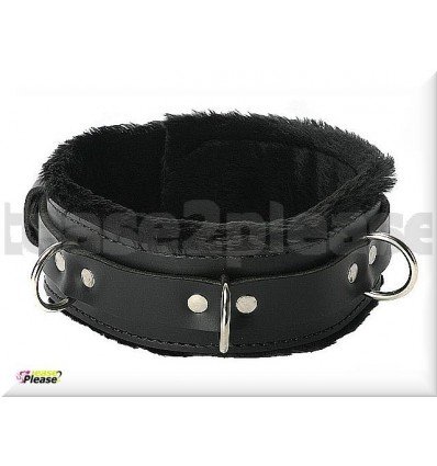 Fur lined Bondage Slave Collar