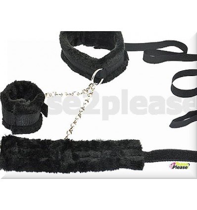 Neoprene Handcuffs and Collar