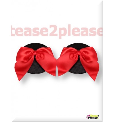 Sequin Pasties with Red bow