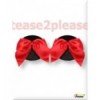 Sequin Pasties with Red bow