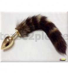 Golden Fox Tail Butplug
