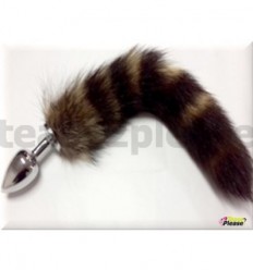 Silver Fox Tail Butplug