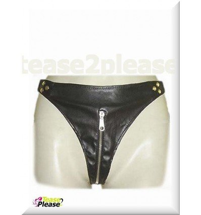 Front zipper Thong