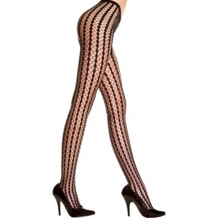 Seamless stripe crochet Pantyhose