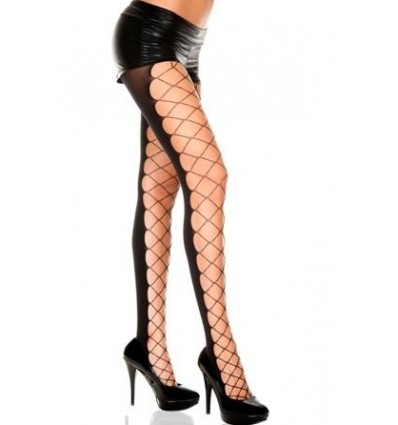 Diamond net Panel pantyhose