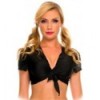 Black Lycra Front Tie Top